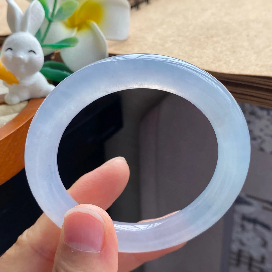 2.4批234号手镯51.4-9.9-9.8冰果冻圆条！特别冰清玉洁！