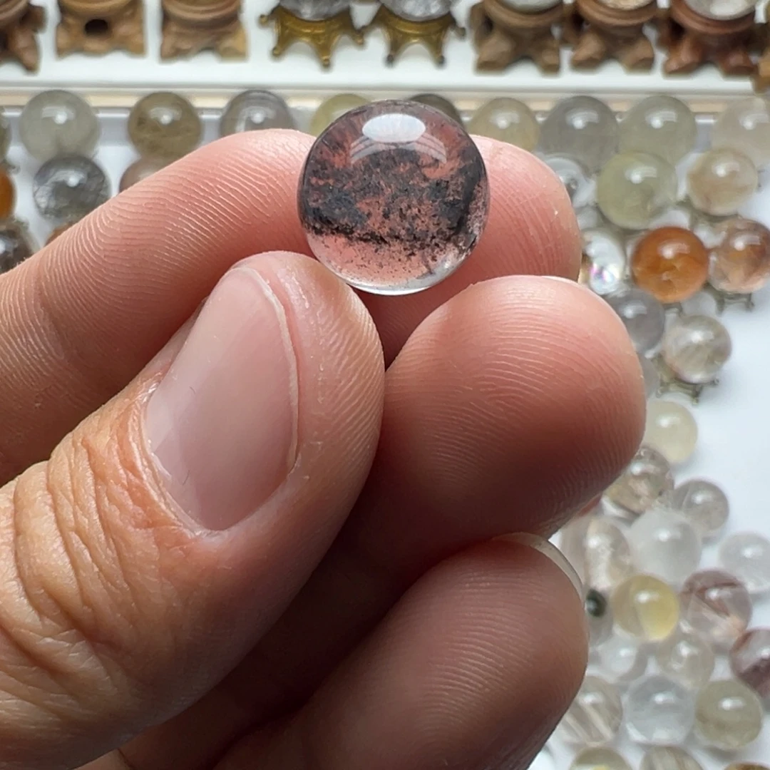 水晶珠宝半成品未镶嵌幽灵球