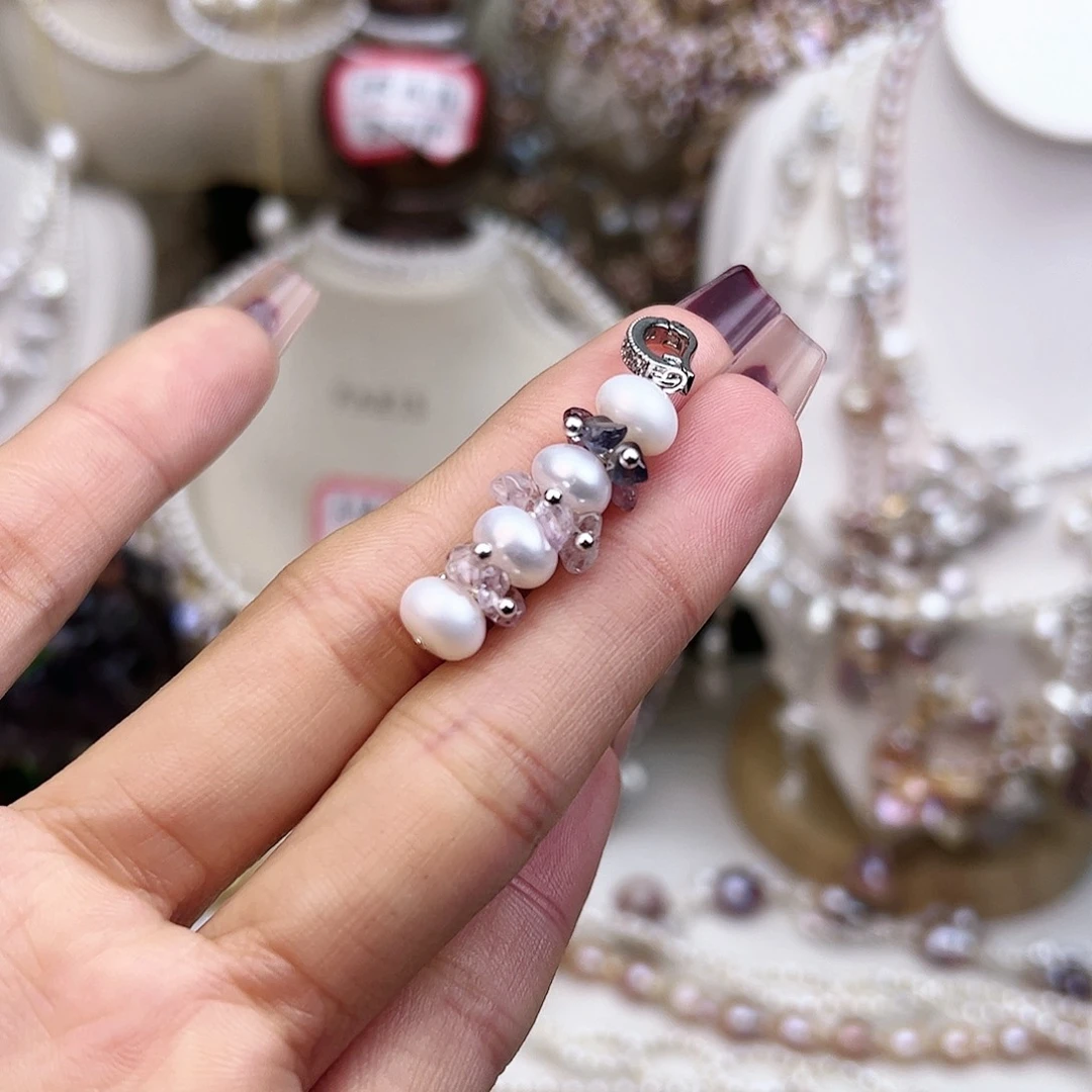 淡水珍珠颈饰银S925镶嵌