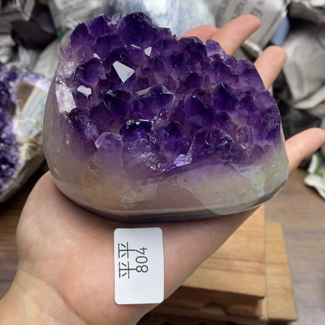 紫晶珠宝半成品未镶嵌