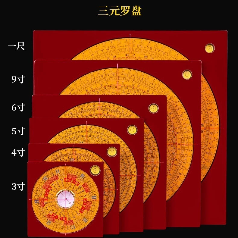 专业正品高精度罗盘罗经纯铜雕刻精准天池罗经仪便携耐用高品质