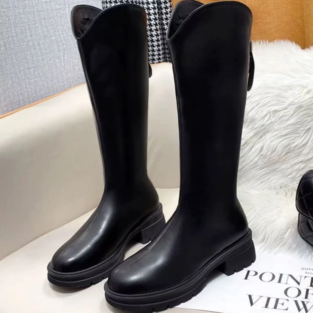 风度又温度！新款长筒靴英伦风膝瘦瘦靴ZCL  9131