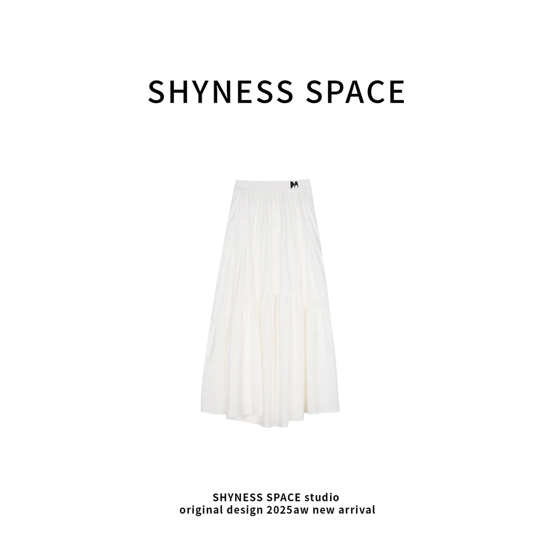 时尚显瘦简约白色半身裙HB245