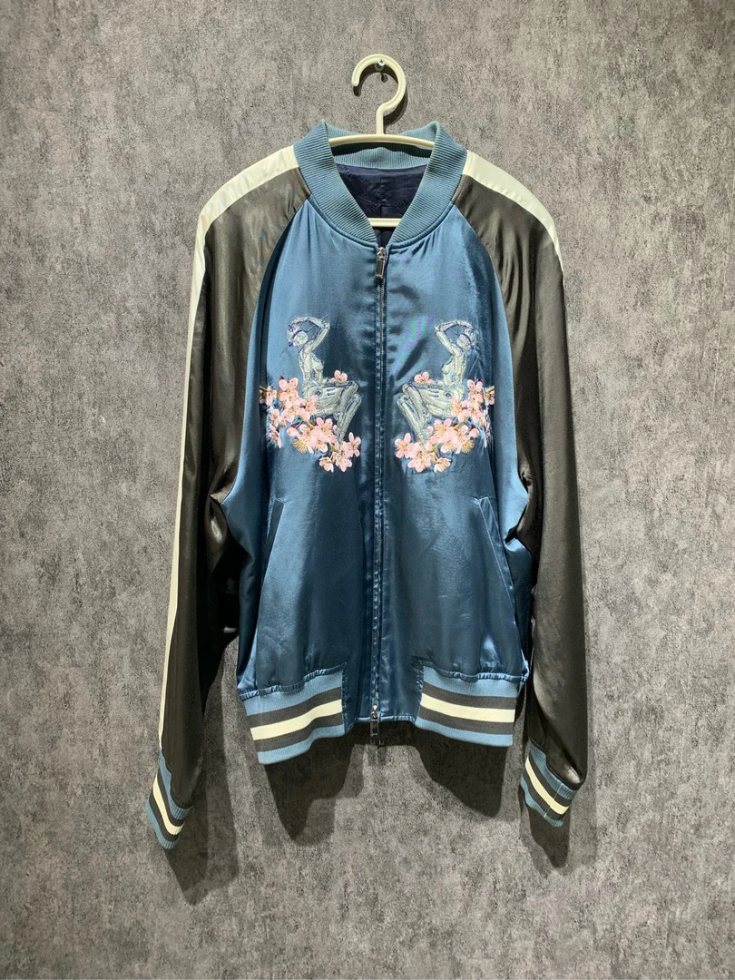 99新  【Dior】空山基联名霸王龙刺绣棒球夹克/50码 /Y7450093