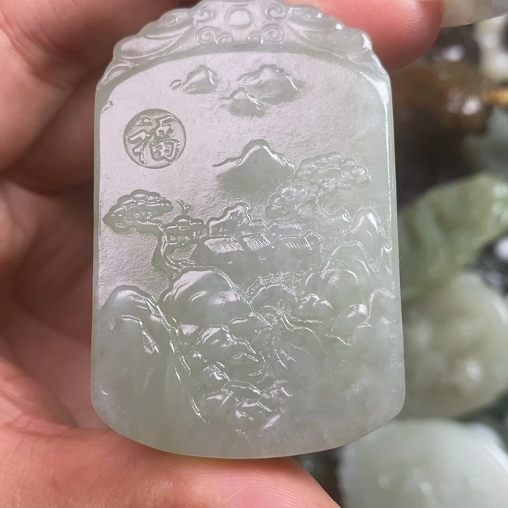 和田玉未镶嵌颈饰