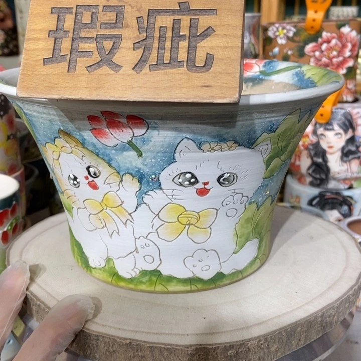 红陶景德镇艺术手绘作品