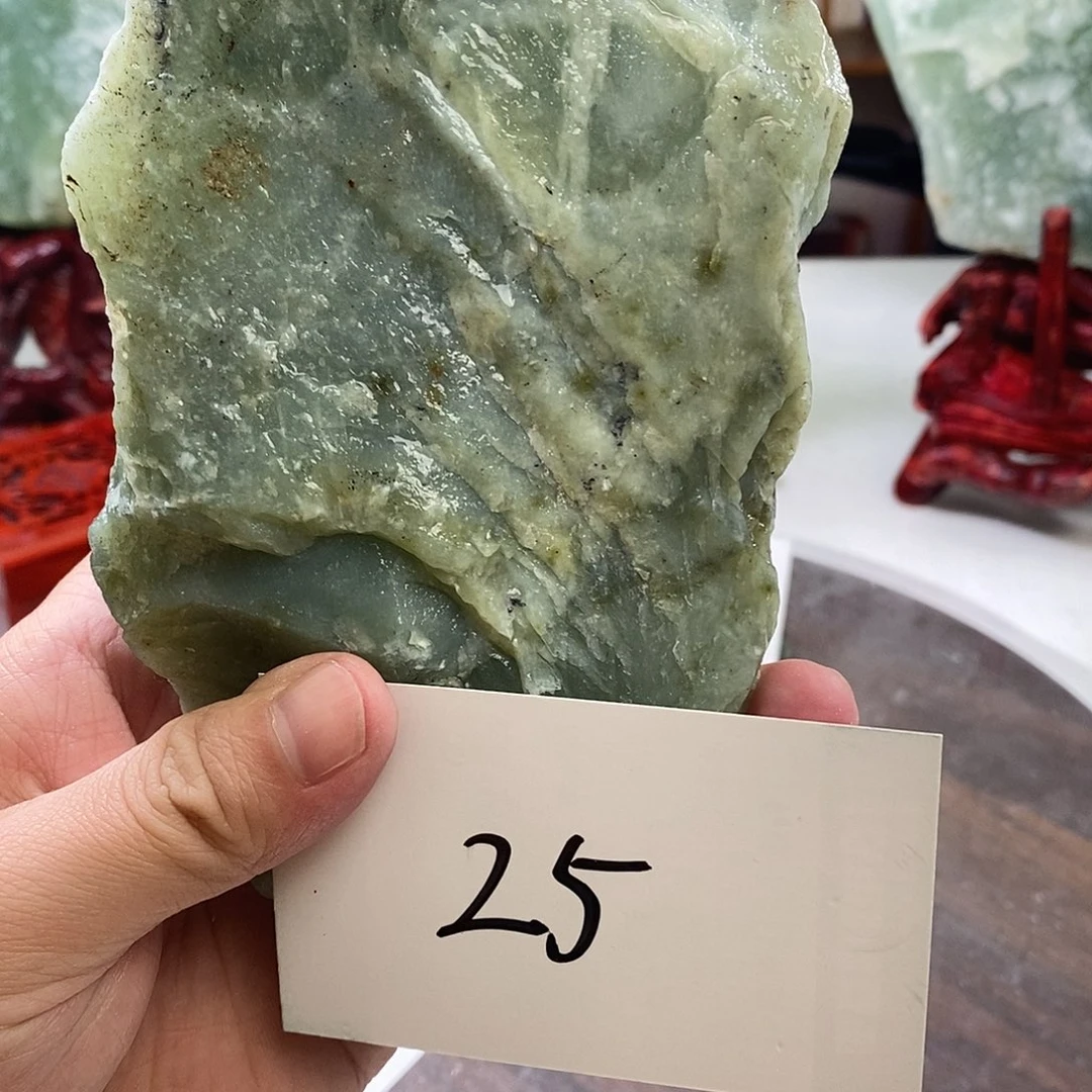 醉***少蛇纹石玉合金珠宝奇石