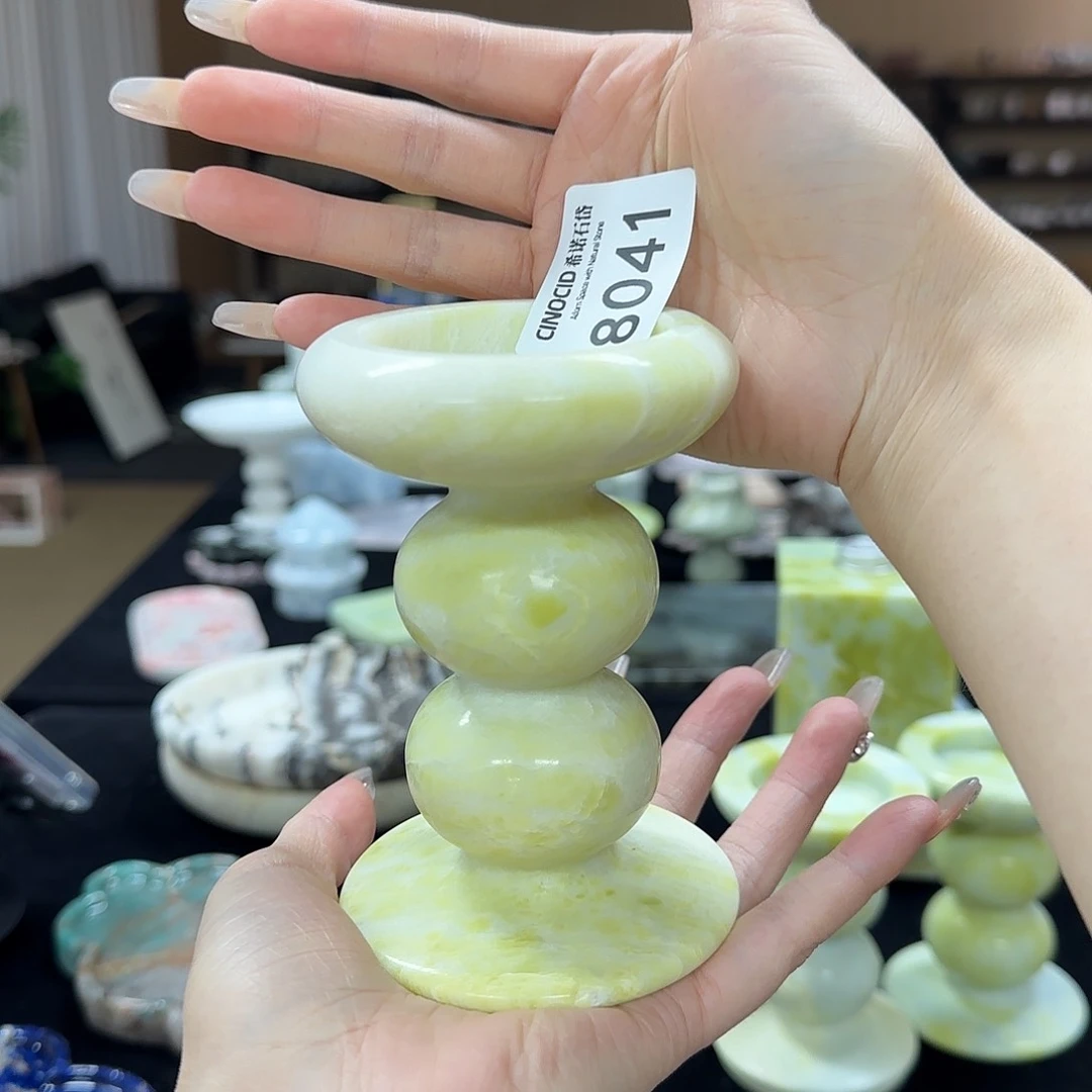 司*棠水墨丹青烛台8041
