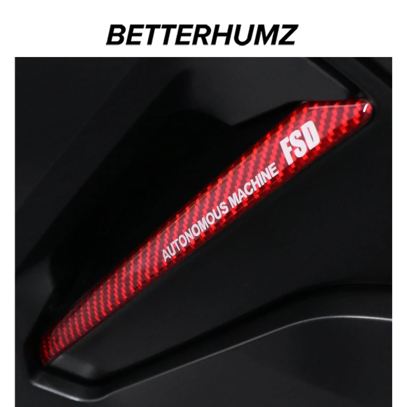 适用特斯拉焕新版model3/y汽车轮毂改装饰贴碳纤维个性车轮防撞贴