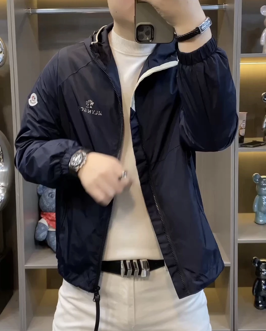 9908春秋男士新款连帽修身百搭外套休闲男外套男款时尚夹克