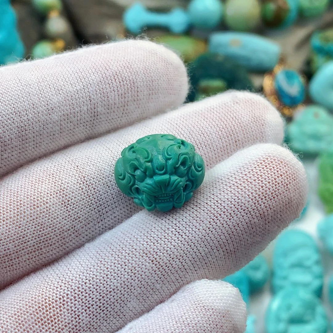 未镶嵌绿松石珠宝半成品