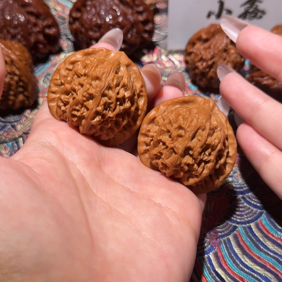把件核桃283号43宫灯狮子头文玩核桃