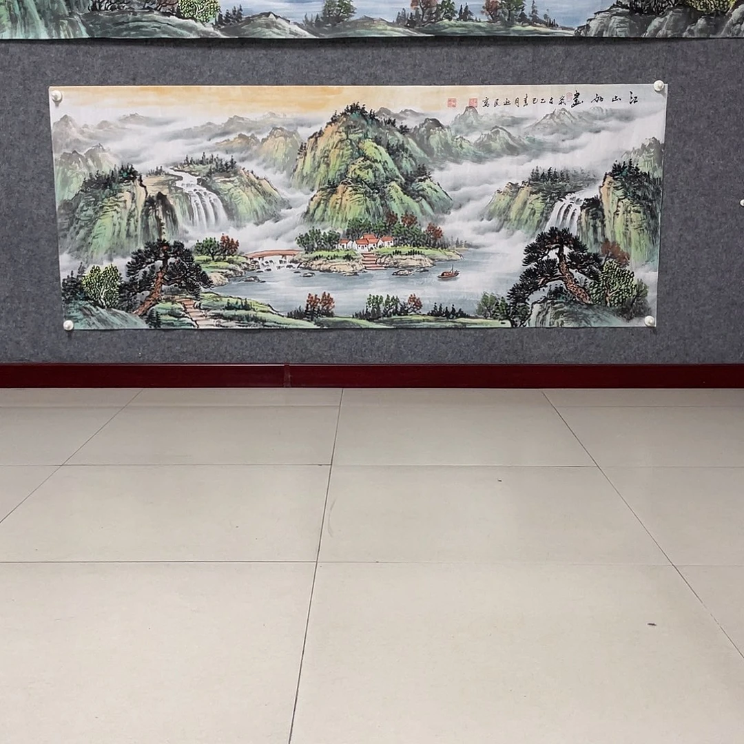 国画小六尺178.69画芯 捡漏