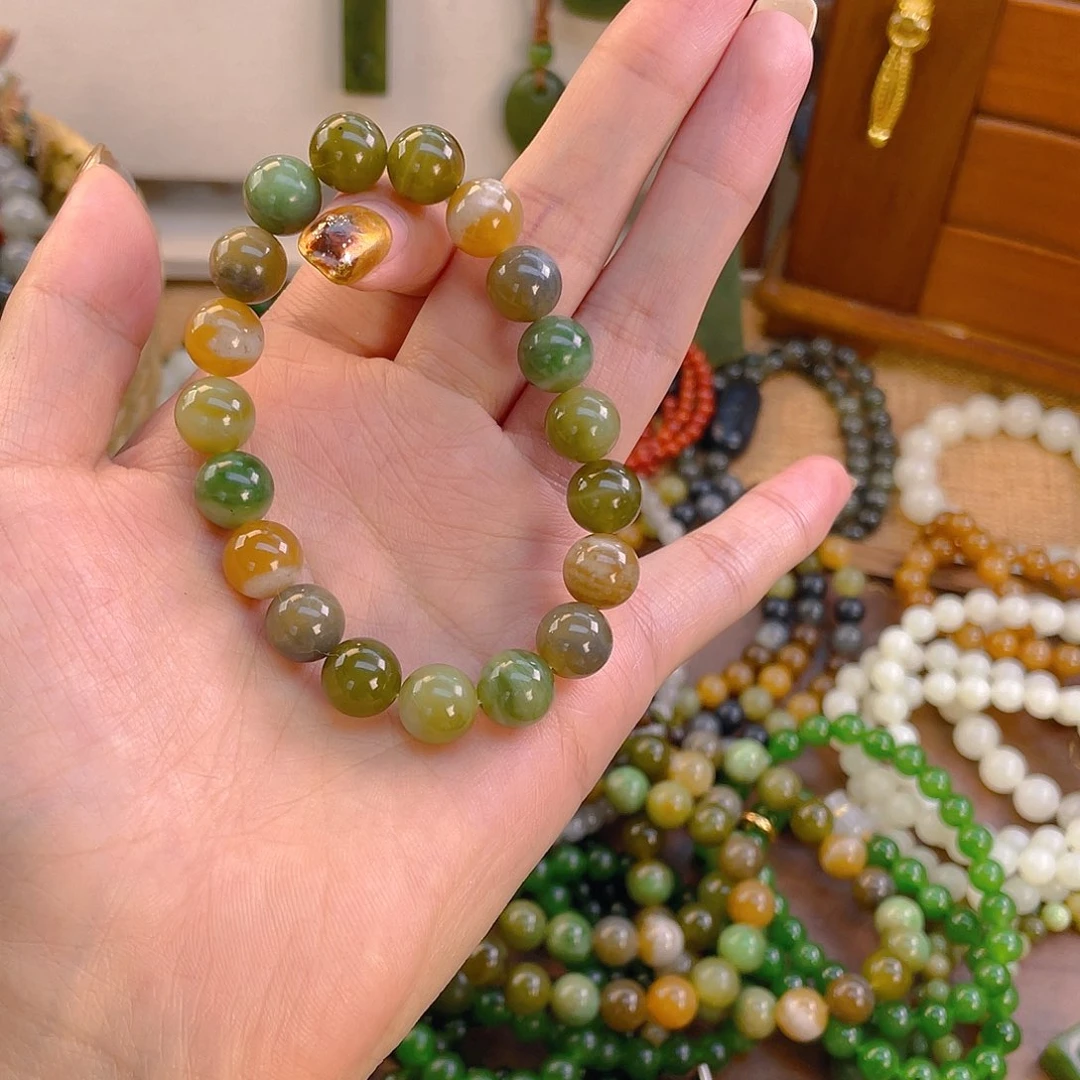 和田玉未镶嵌手链