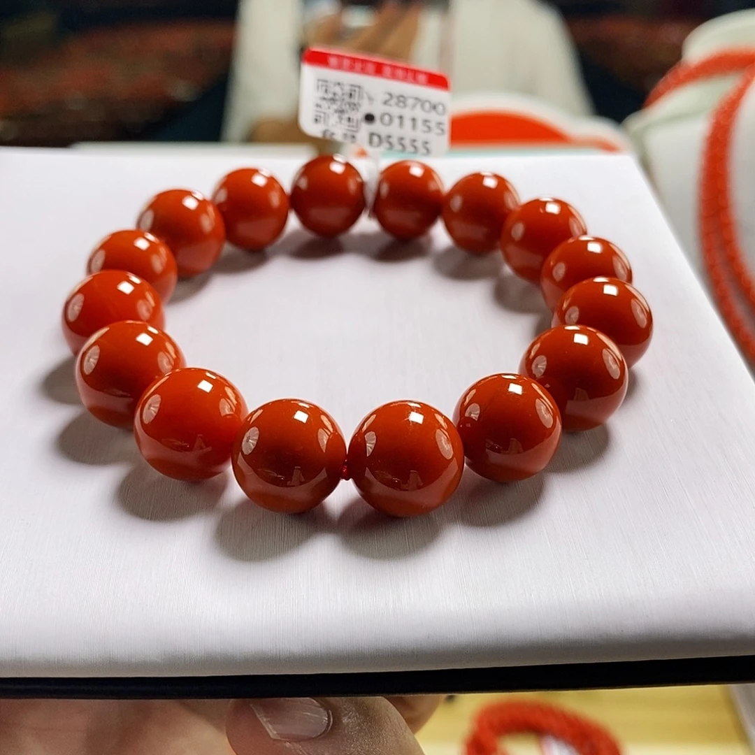 未镶嵌典藏  13mm   多样性发一南红玛瑙