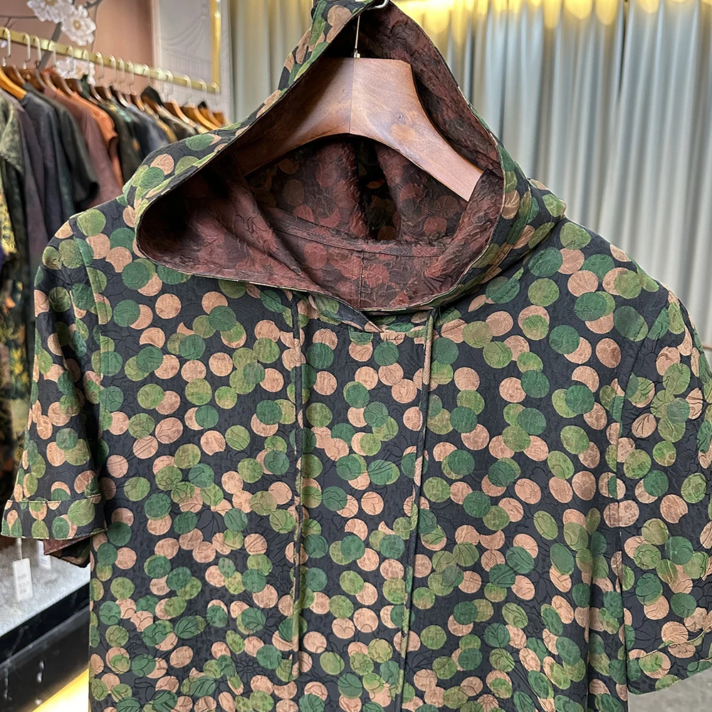 蚕物【Y305】专柜原版100%桑蚕丝香云纱连衣裙女