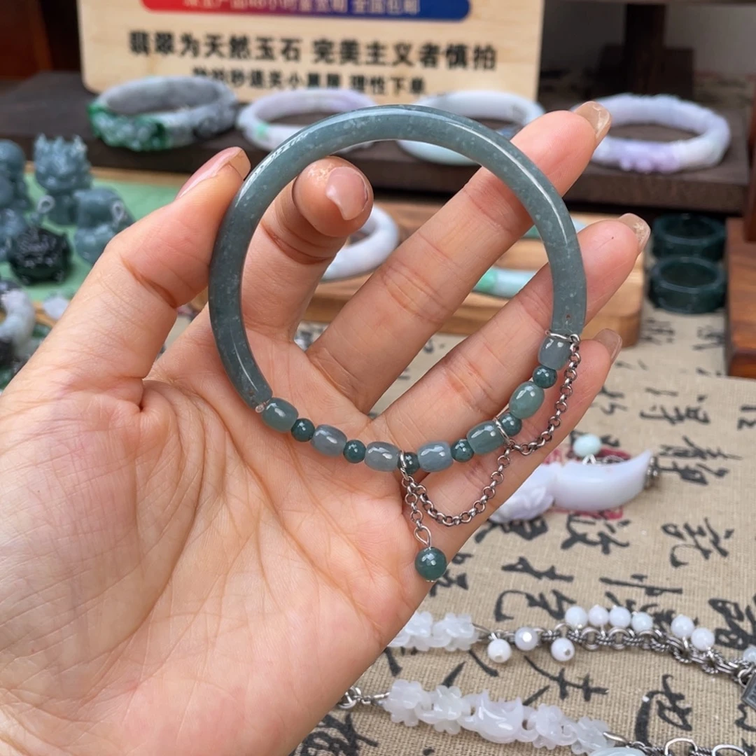 未镶嵌手链翡翠手镯