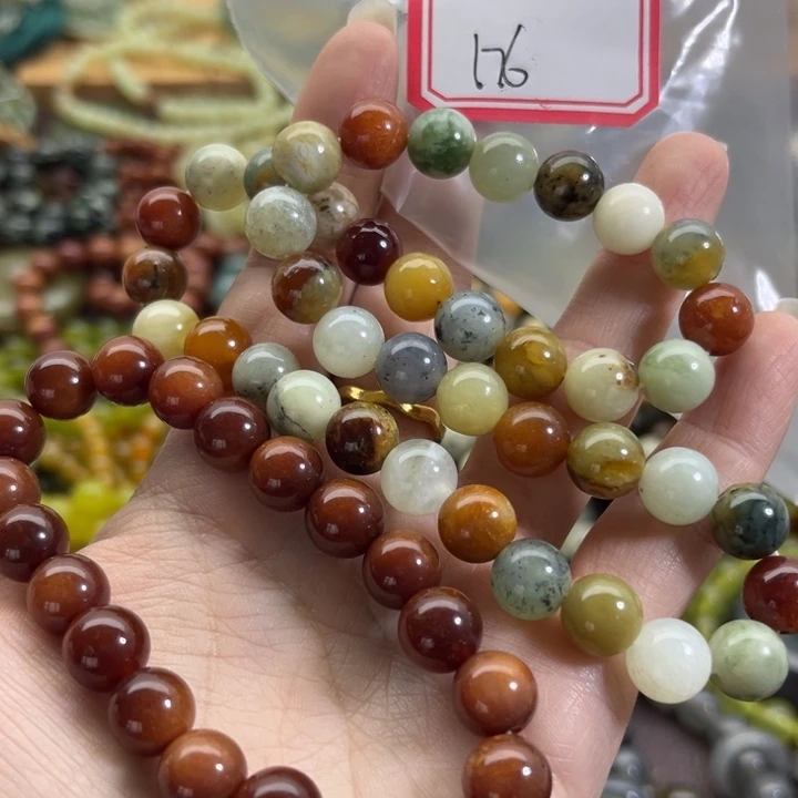 蛇纹石玉未镶嵌手链