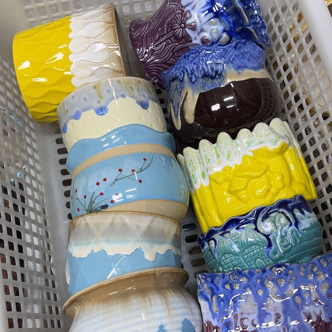 陶瓷陶瓷花盆特价上新口8-10厘米