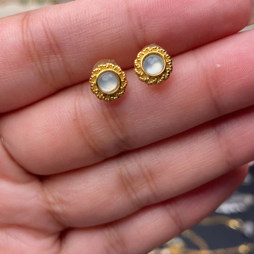 翡翠银S925镶嵌耳饰1