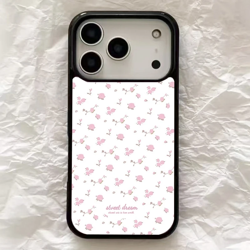 新款韩国ins风566262甜美碎花手机壳适用苹果17pro16小米15reno14