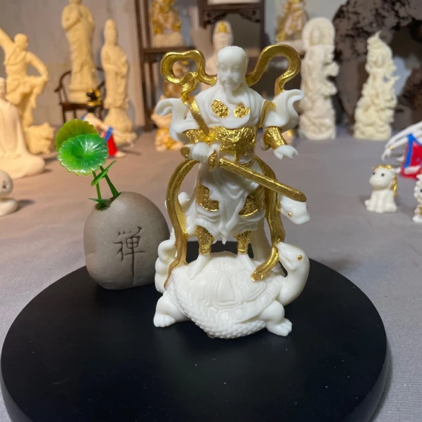 菩提果真武大帝玄武玄天大帝神像摆件家用家居禅意茶空间装饰品