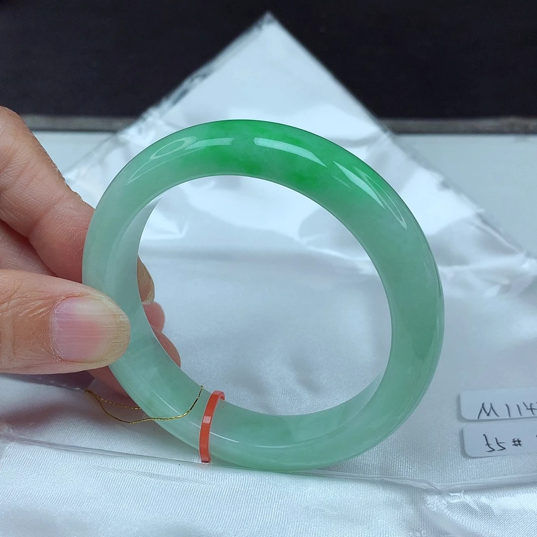 翡翠未镶嵌手镯55圈4781