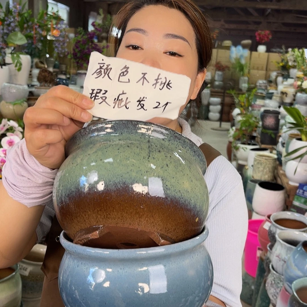 紫砂花盆高度13口径20瑕疵