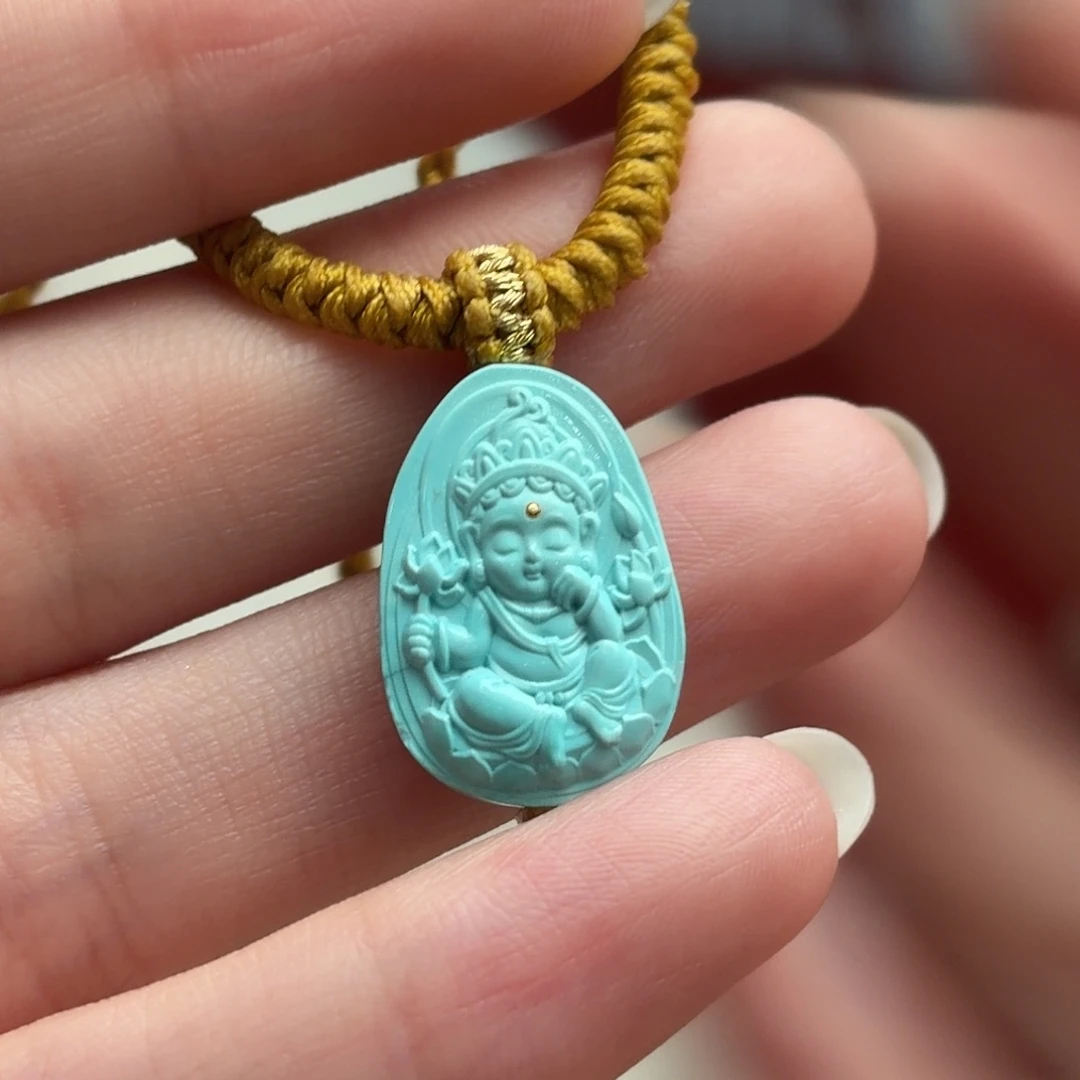 绿松石未镶嵌颈饰