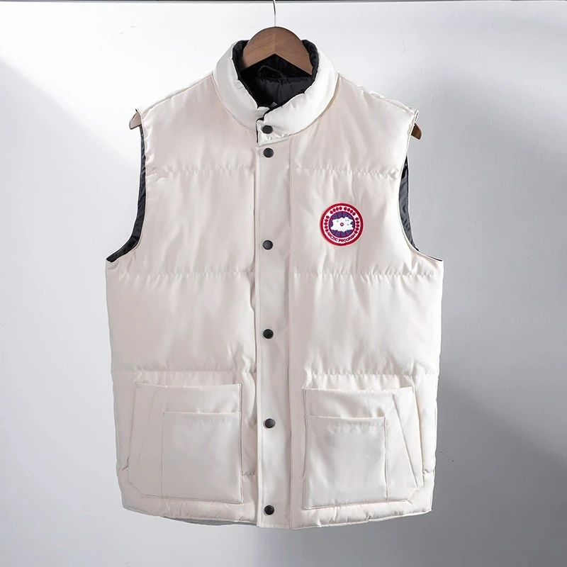 大鹅羽绒马甲男士款2025冬季新款立领加绒保暖坎肩背心外套高/版