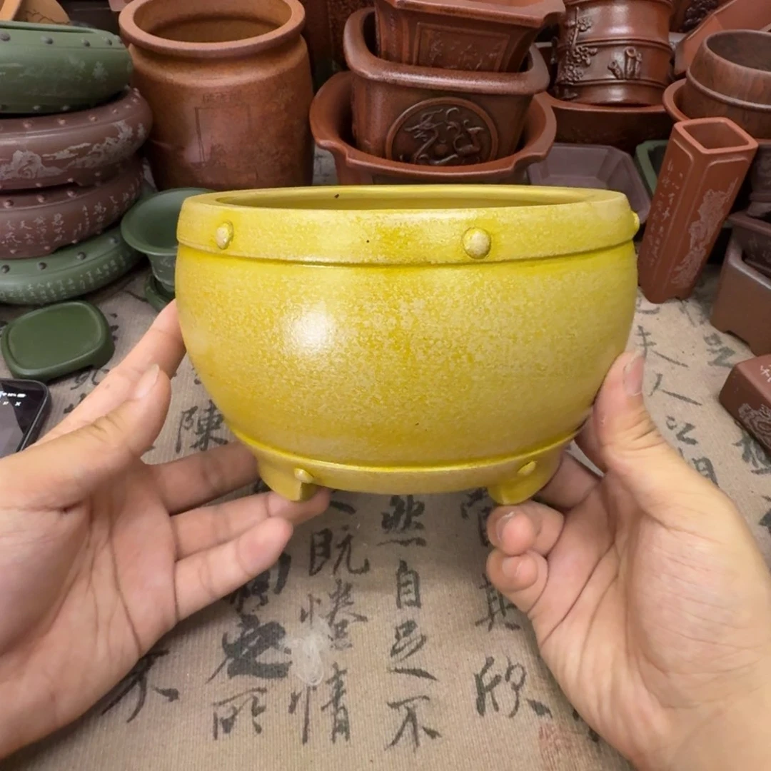 紫砂花盆15.5x9.5内经紫砂花盆