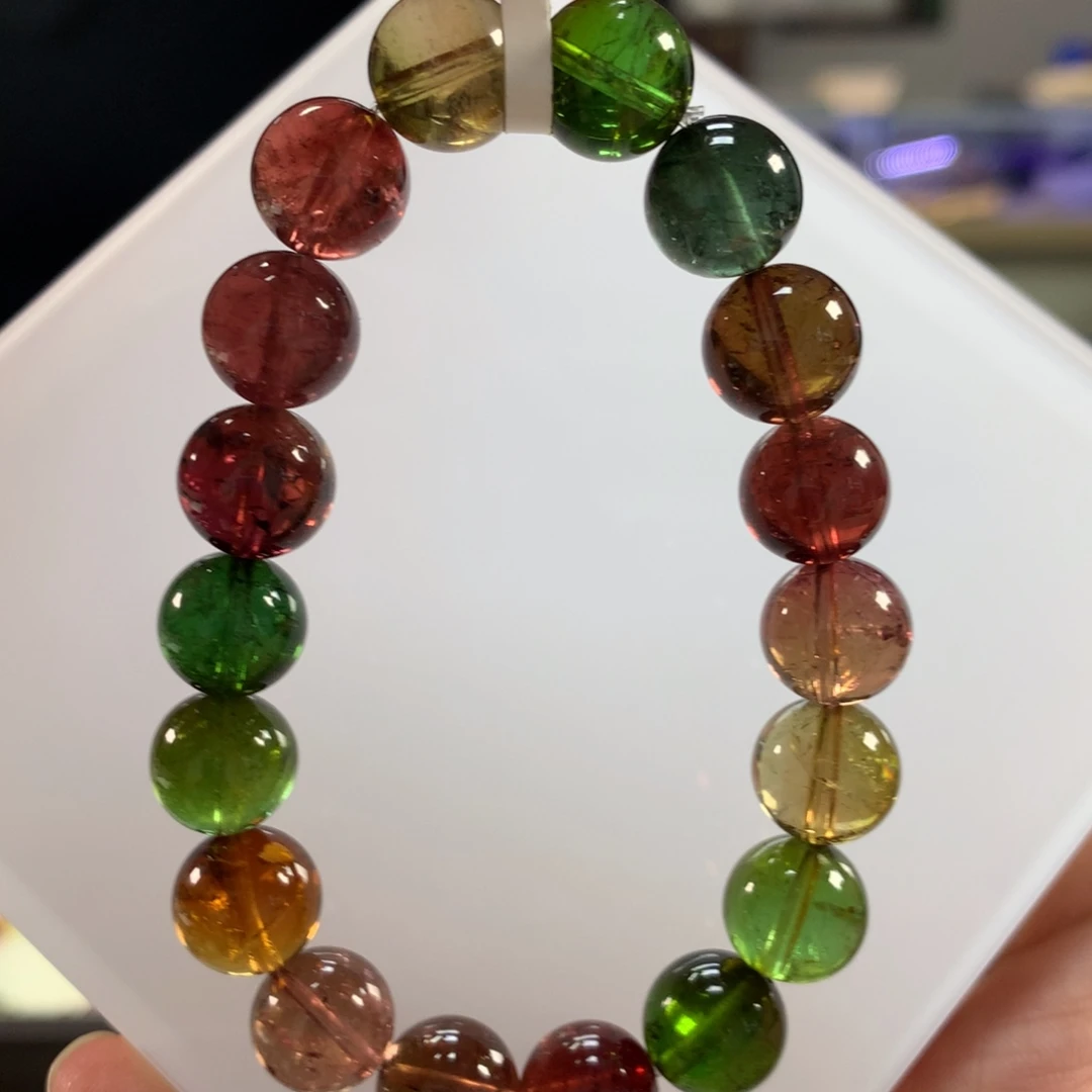 碧玺未镶嵌手链10.6左右