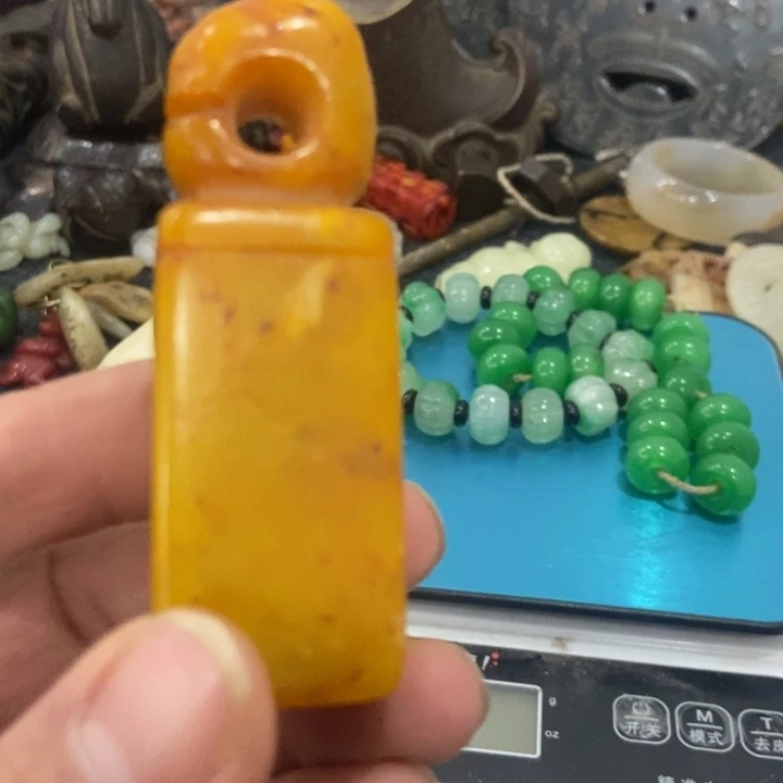 白玉菩提吊坠摆件