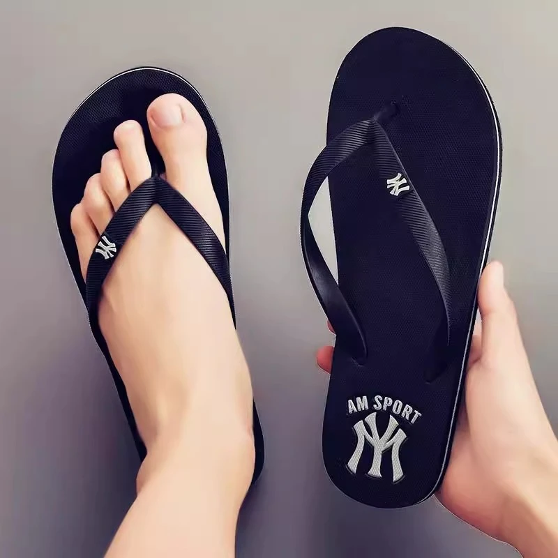 夏季新款人字拖男软底外穿防滑拖鞋男士潮流休闲沙滩鞋夹脚凉拖鞋