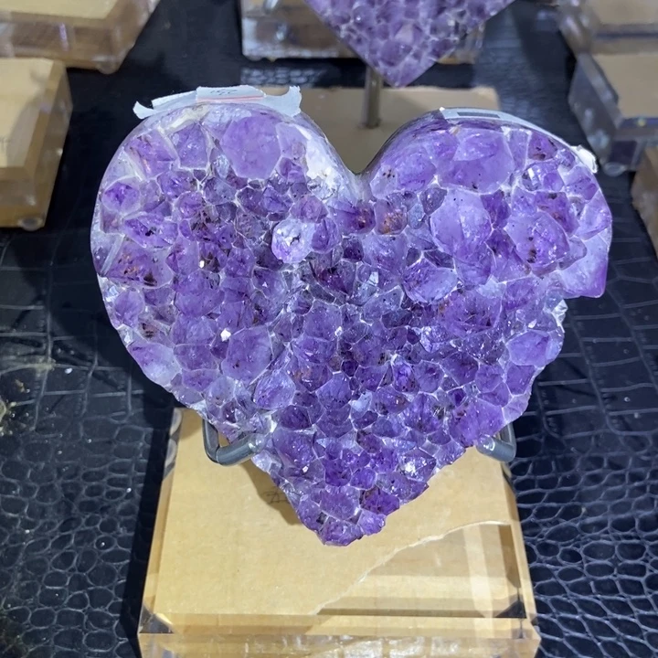 未镶嵌珠宝半成品水晶爱心