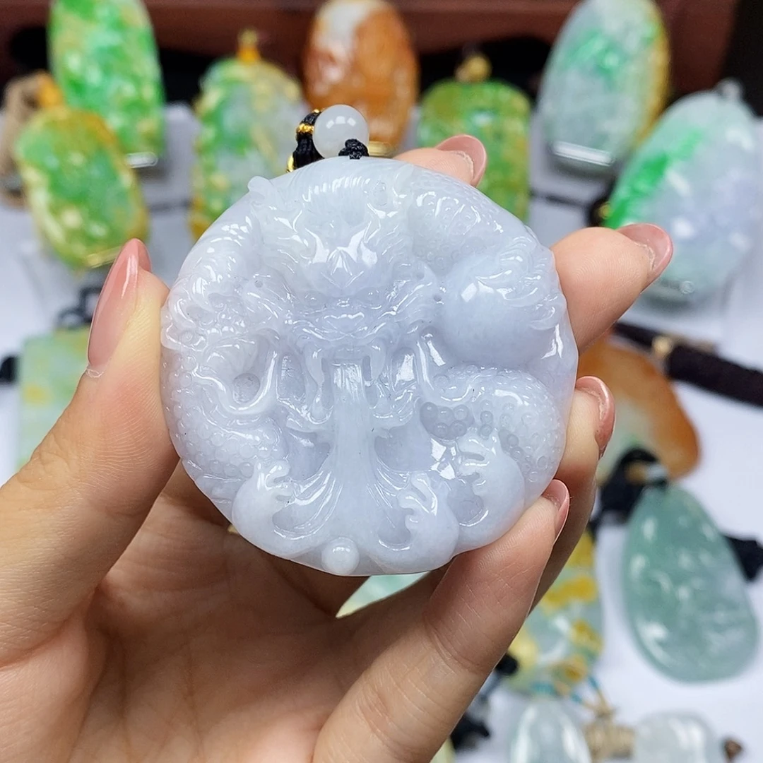 颈饰未镶嵌翡翠天然翡翠A货