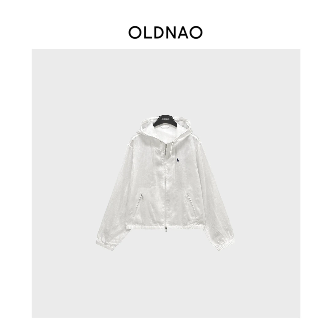 【OLDNAO】品牌订单线亚麻连帽猎装风刺绣外套-ON-OHY25406619