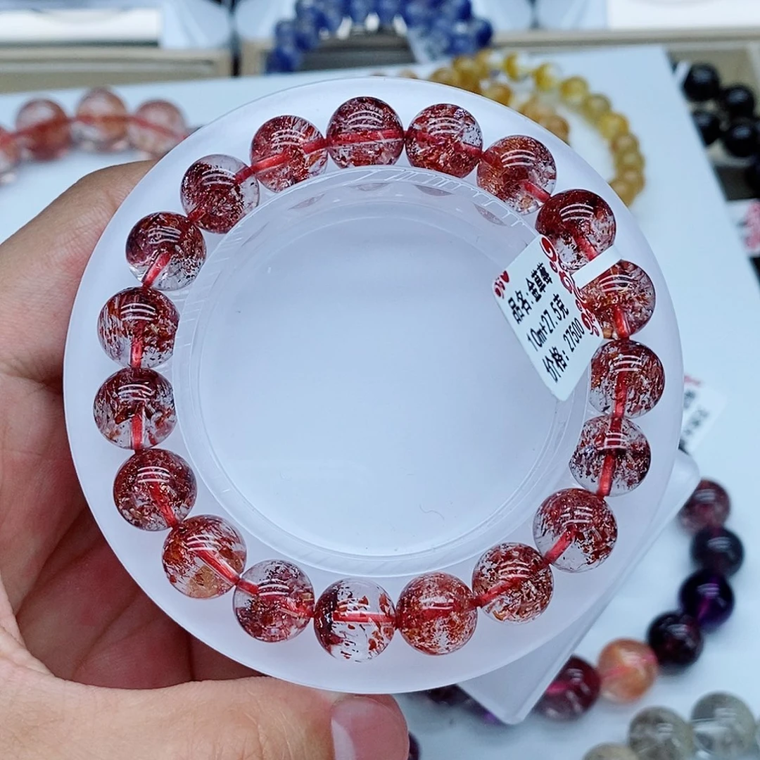 水晶手串未镶嵌金草莓