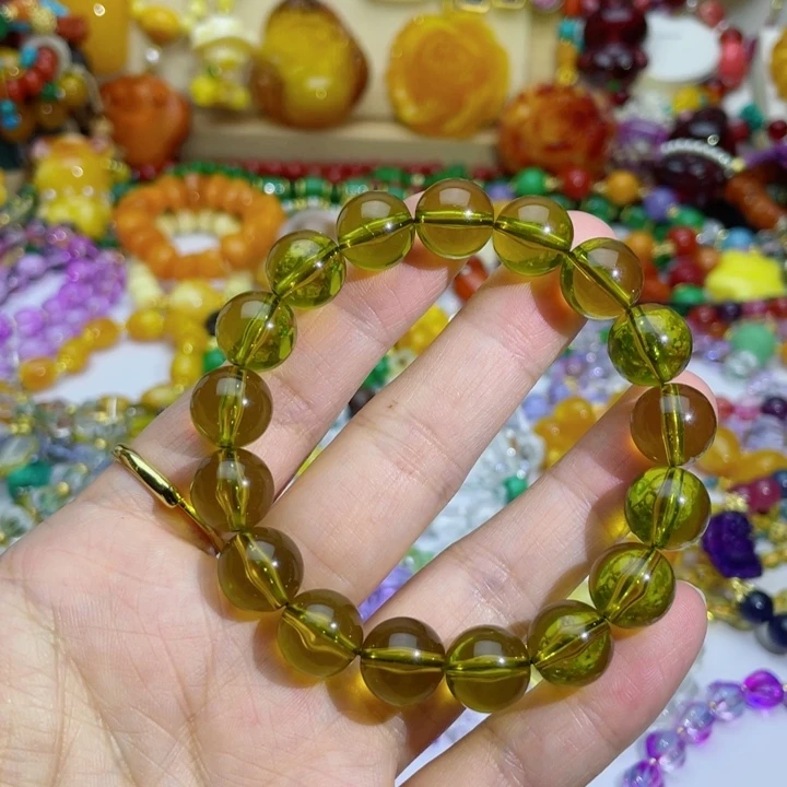 树脂制品10号绿色手串