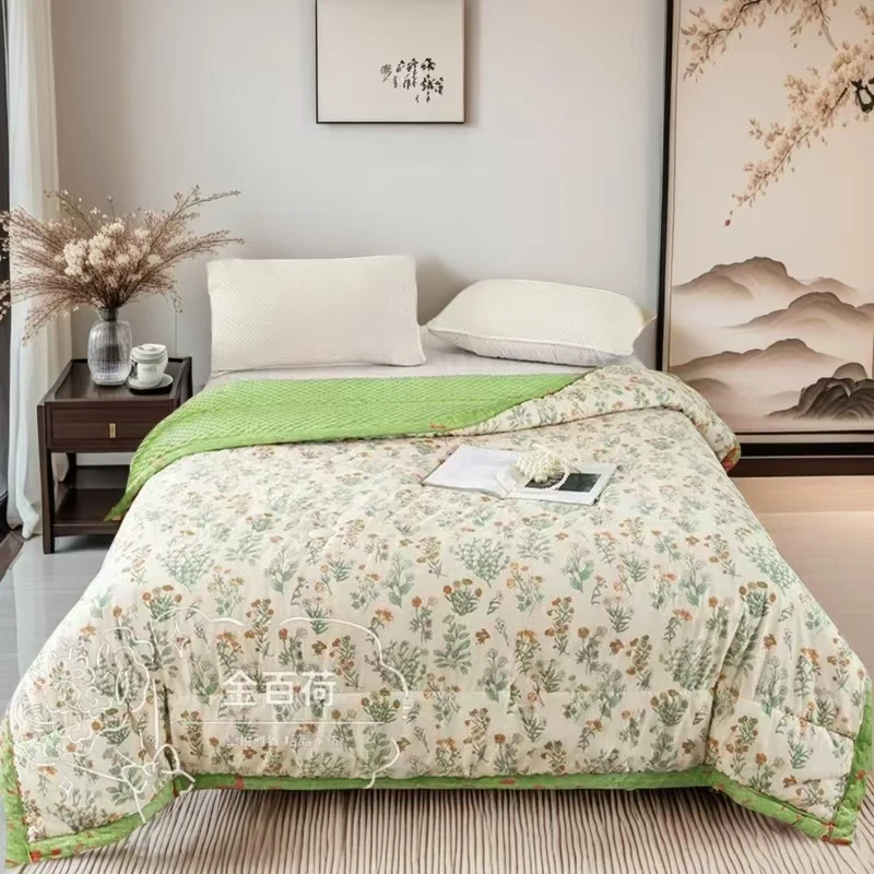 S【爆款好物】3D豆豆绒盖被印花豆豆被盖毯春秋被轻奢机洗时尚