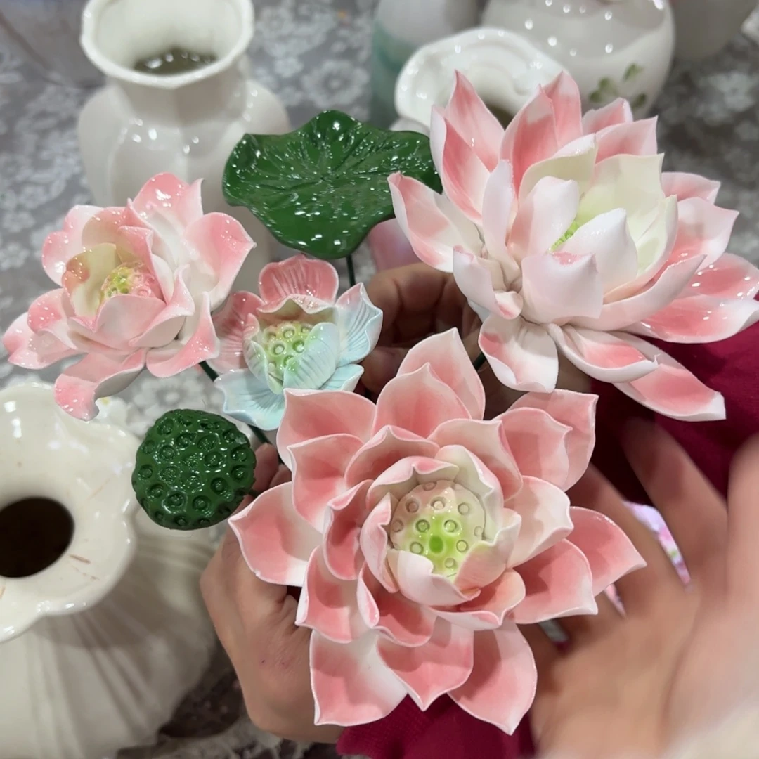 陶瓷花拍满20元发货退款拉黑