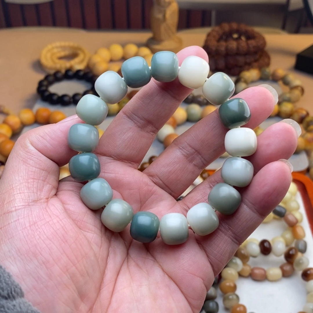 菩提根/象牙果吊坠卡13mm江南绿韵