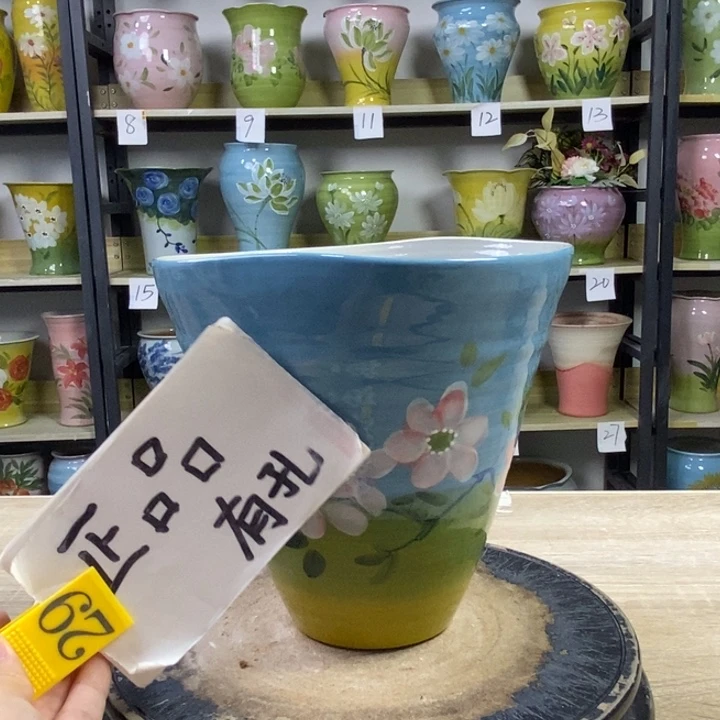 景德镇高温陶瓷花盆