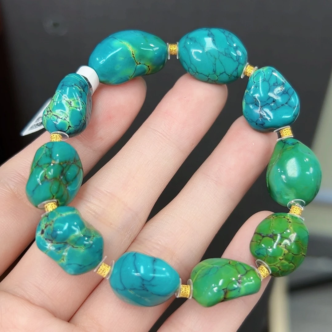 绿松石18K金镶嵌绿松石