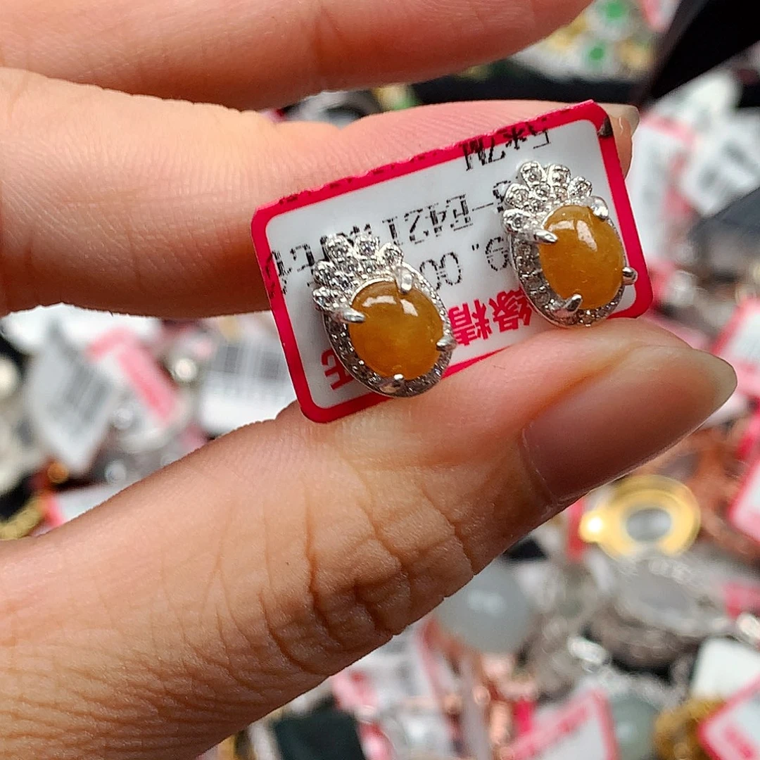 翡翠戒指银S925镶嵌