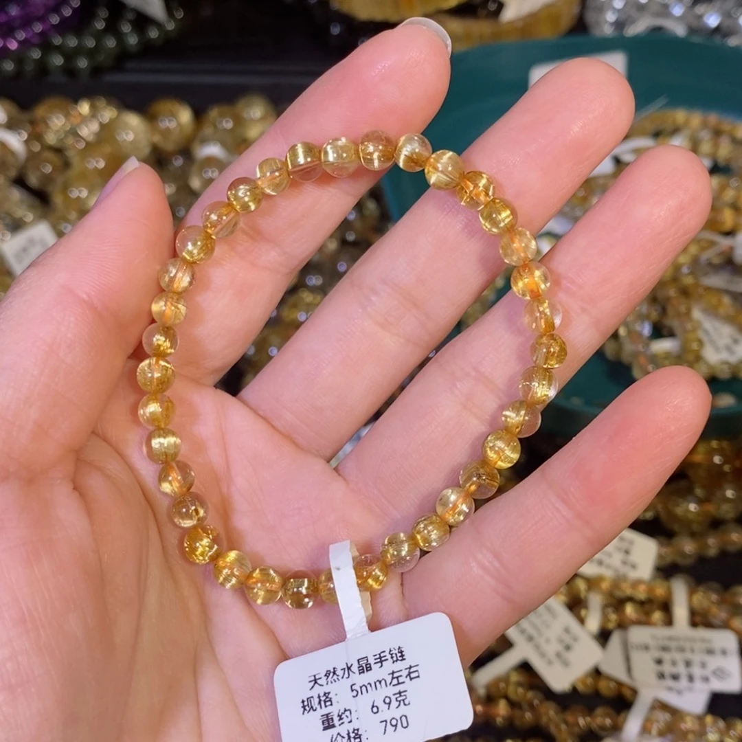 水晶手链未镶嵌阿**～手链5mm