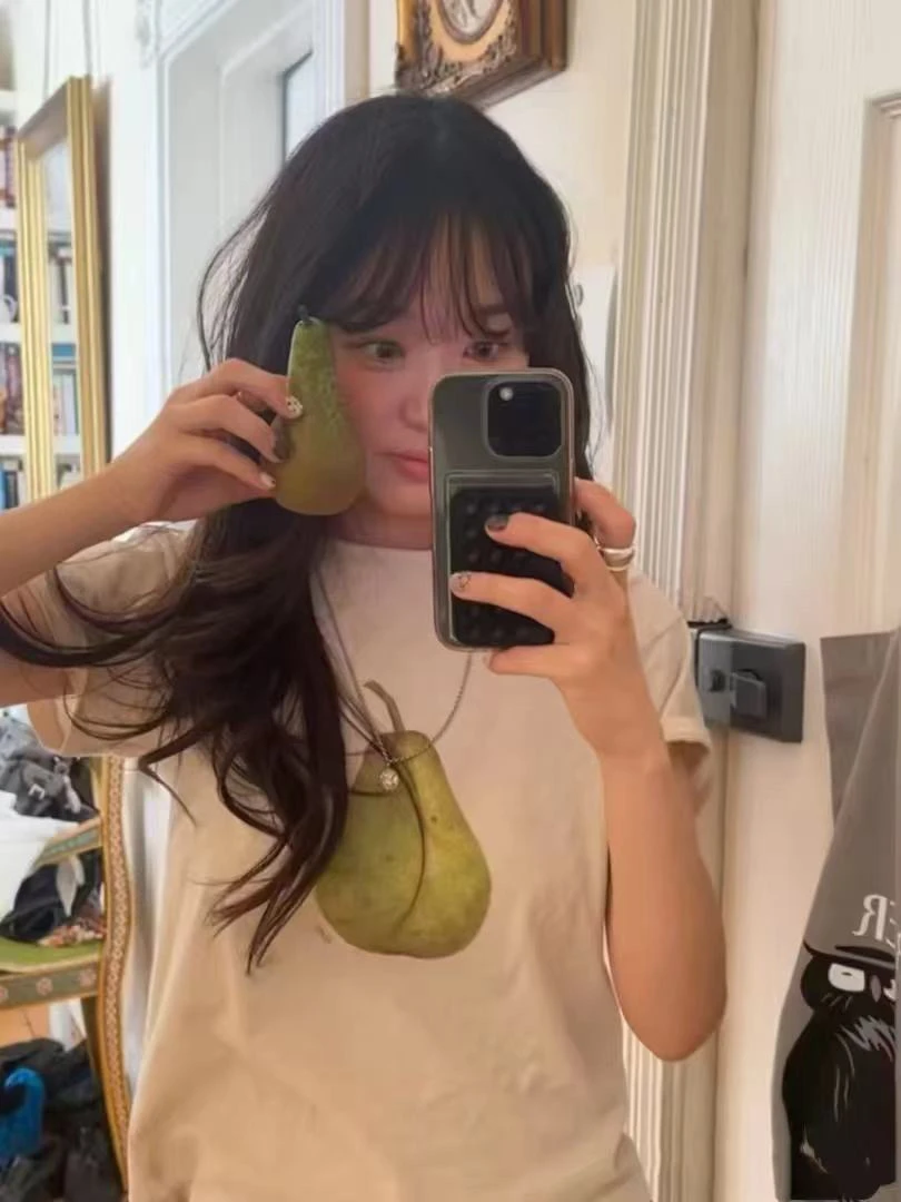 诸事顺梨呀白T恤