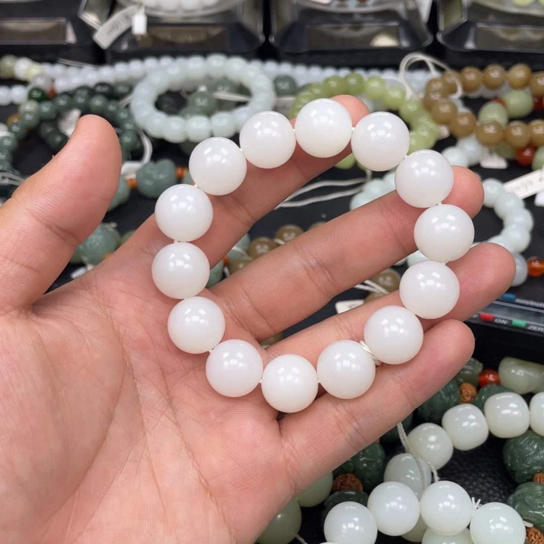 和田玉未镶嵌手链