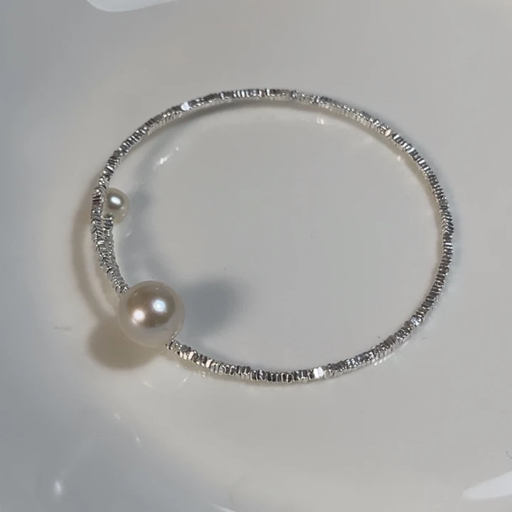淡水珍珠颈饰银S925镶嵌