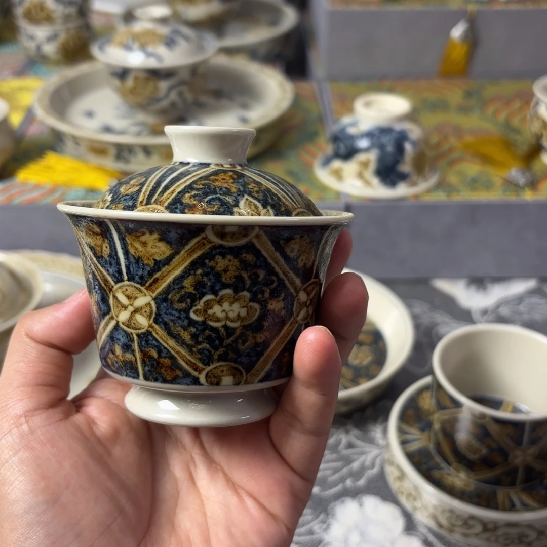 摆件景德镇手绘茶器